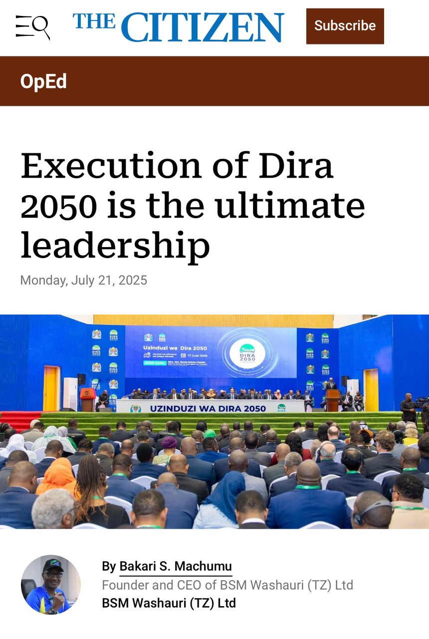 Dira 2050 Execution: The Ultimate Leadership Challenge